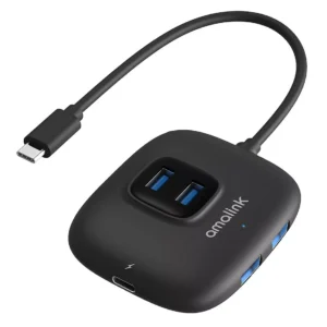 מפצל מחיבור USB-C ל- 4 חיבורי USB 3.0 ולחיבור Type-C 3.0 דגם AL-UC310