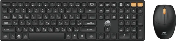 סט מקלדת ועכבר אלחוטיים/בלוטות’ דגם KB-C023 מבית באפאלו     עברית/אנגלית
