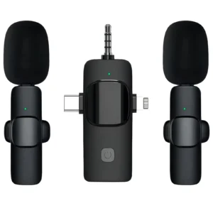 זוג מיקרופונים Dash אלחוטיים דגם K15 לחיבור Aux/Type-C/iPhone