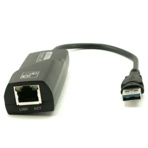 מתאם מחיבור USB 3.0 לכניסת כבל רשת (עד 1 גיגה)